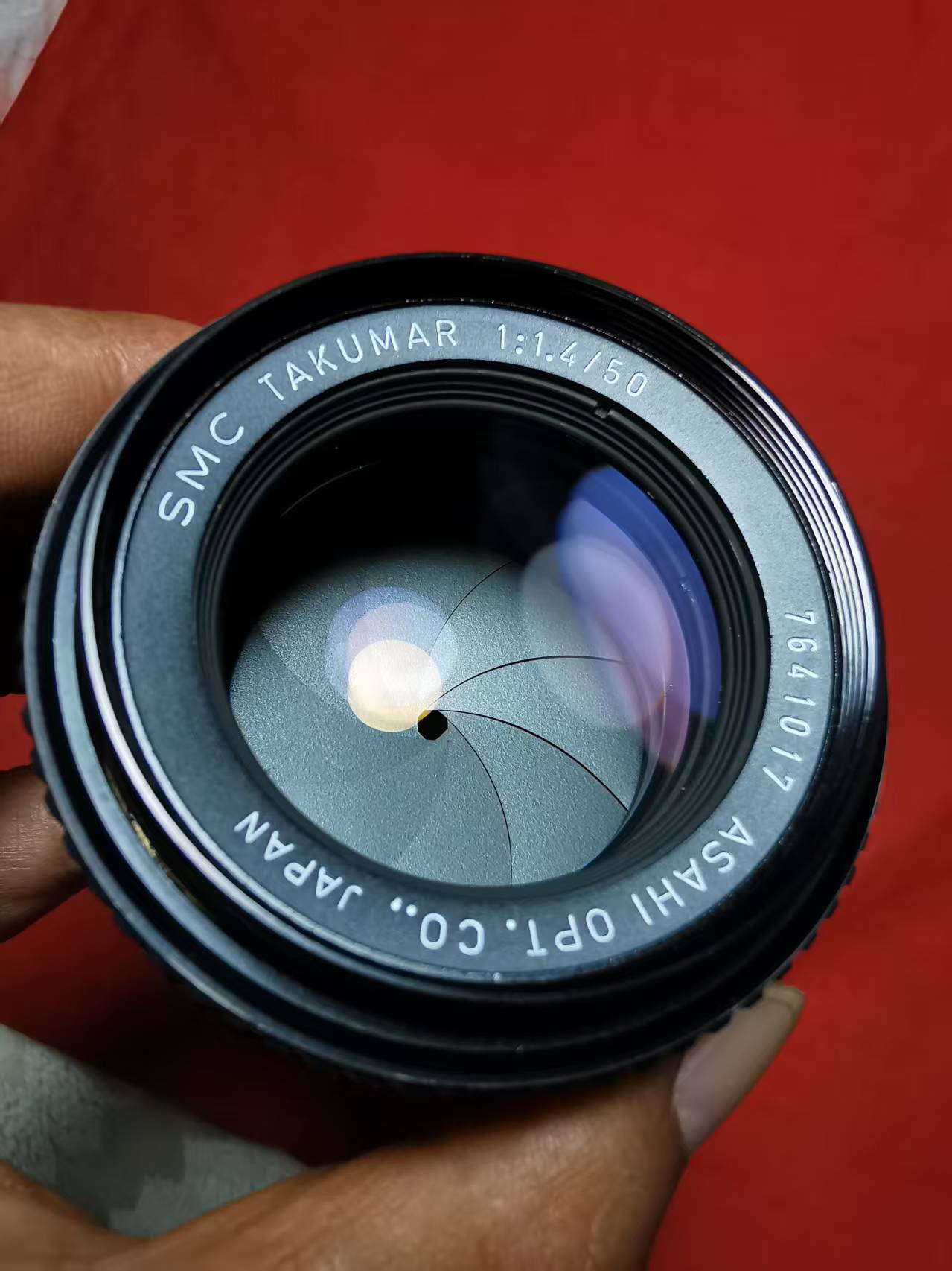 [Product=Lens][Brand=Pentax][Model=SMC TAKUMAR 50mm F1.4][FocalLength=50][MaxAPT=1.4][Mount=M42][SN=7641017][Frame=135][Date=20250503][MD5=6b3c7146e27c7199a0b1d50b1b92cf84].jpg