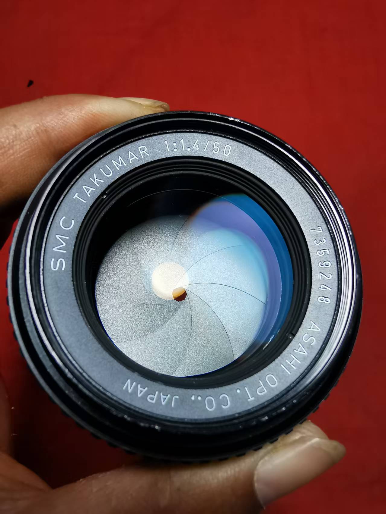 [Product=Lens][Brand=Pentax][Model=SMC TAKUMAR 50mm F1.4][FocalLength=50][MaxAPT=1.4][Mount=M42][SN=7359248][Frame=135][Date=20250517][MD5=a4ac138479e025605e16dc51da4c7b2c].jpg