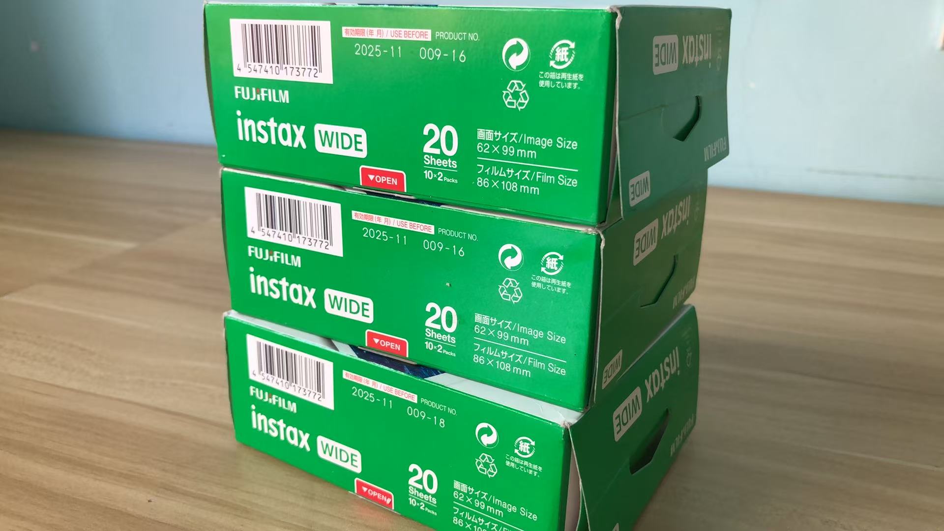 [Product=Film][Brand=FUJIFILM][Model=instax WIDE][Frame=62x99mm][ShotQTY=20][ExpDate=20251101][Date=20250524][MD5=949e2935e3f39c86a1568bbc4b4281d8].jpg