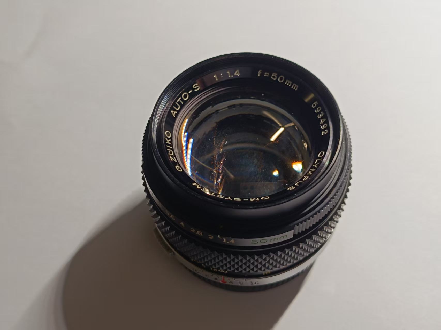 [Product=Lens][Brand=Olympus][Model=OM-SYSTEM G.ZUIKO AUTO-S 50mm F1.4][FocalLength=50][MaxAPT=1.4][Mount=OM][SN=593492][Frame=135][Date=20250708][MD5=190e295d95b2b69490bd17d4cb9a9f6d].jpg
