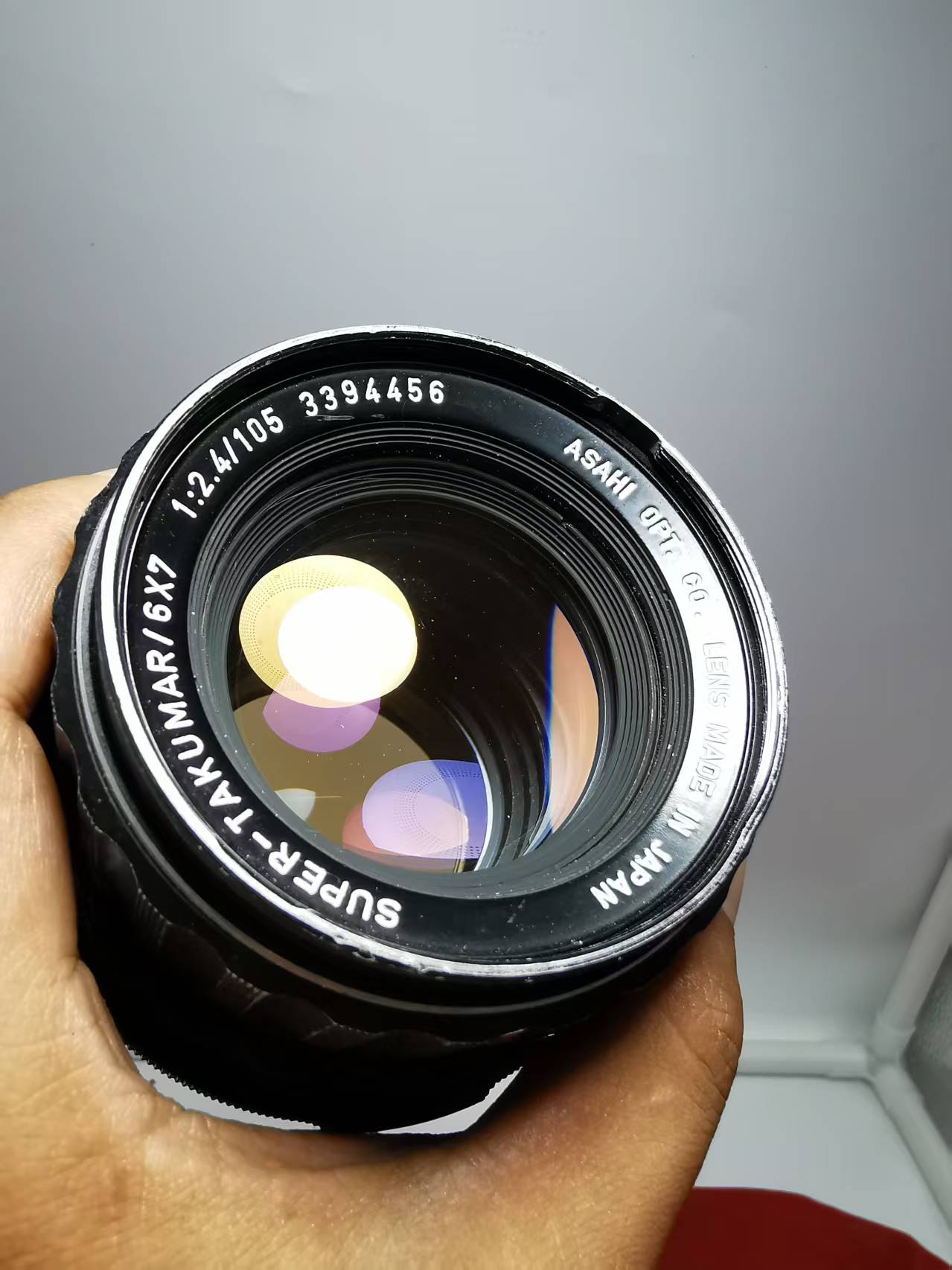 [Product=Lens][Brand=PENTAX][Model=SUPER-TAKUMAR 105mm F2.4][FocalLength=105][MaxAPT=2.4][Mount=PK67][SN=3394456][Frame=6x7][Date=20250712][MD5=e8ffd757be8d6c3a1a03601b1465f44a].jpg