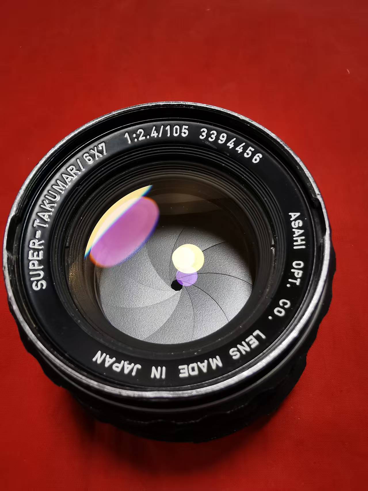 [Product=Lens][Brand=PENTAX][Model=SUPER-TAKUMAR 105mm F2.4][FocalLength=105][MaxAPT=2.4][Mount=PK67][SN=3394456][Frame=6x7][Date=20250712][MD5=e55f0fcc09d14a3d4e17abbb7bec5640].jpg