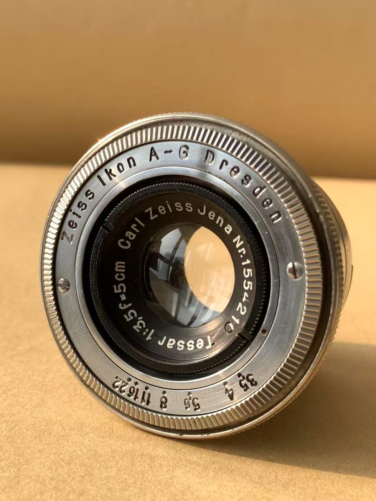 [Product=Lens][Brand=Carl Zeiss Jena][Model=Tessar 50mm F3.5][FocalLength=50][MaxAPT=3.5][Mount=RF][SN=1554210][Date=20250903][MD5=7e7887597d716984fc2a5bb6b12980a6].jpg